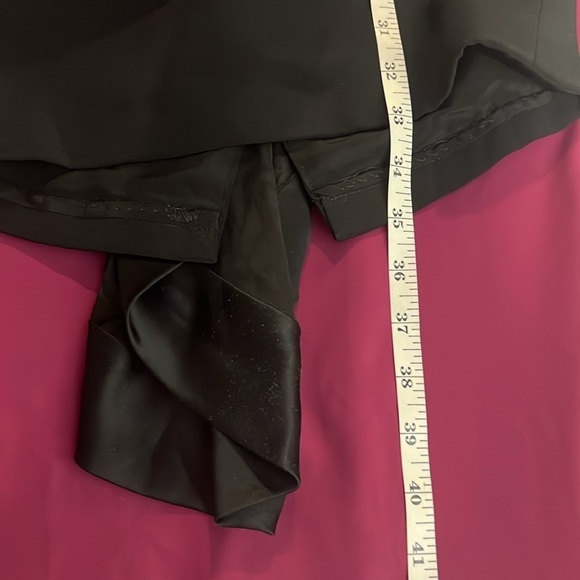 🎉Marchesa Notte,Silk Dress,Black,Ruffle Embellishment,Strapless,Stunning,Size 2 - Picture 13 of 14